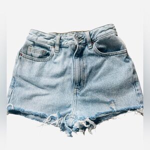 PACSUN 90s Boyfriend Denim Jean Cutoff Shorts 2”Inseam Indigo Size 24